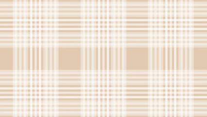 Beige and white plaid fabric texture background - obrazy, fototapety, plakaty