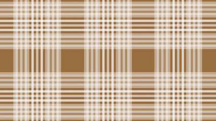 Brown and white plaid fabric texture background