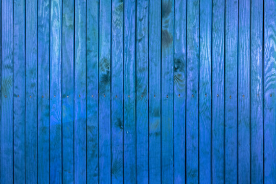 Bardage de bois bleu 