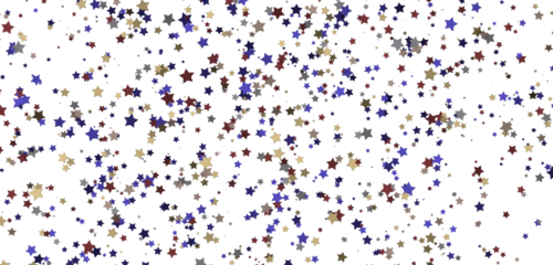 golden stars - 3d