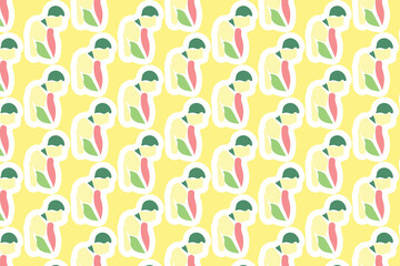 Vector Spring Seamless Pattern Background