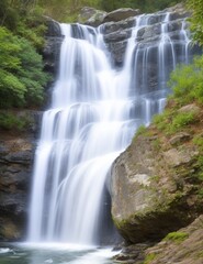 Obraz premium waterfall in the forest
