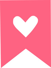 flag with heart