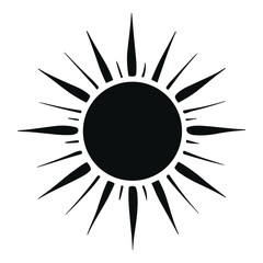 sun icon , sun symbol , sun sillhouette 