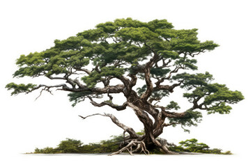 Majestic Oak Tree With Expansive Branches Standing Tall in a Picturesque Landscape