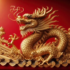 Fototapeta premium chinese new year of dragon