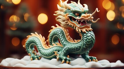 Fototapeta premium chinese dragon statue