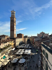 Fototapeta na wymiar piazza delle Erbe Verona