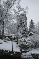 Chute de neige du 09/01/2024 &agrave; Annecy, 10cm en 3h.
Haute-Savoie, France.