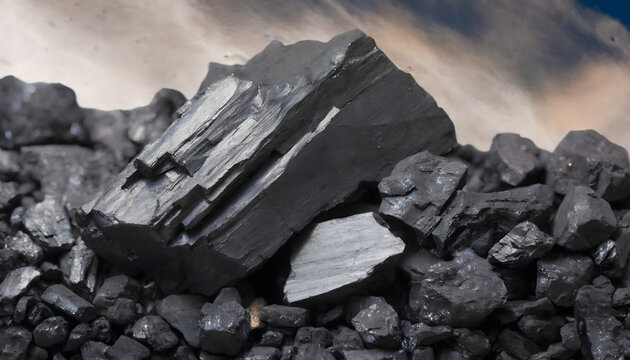 Black coal fossil fuel