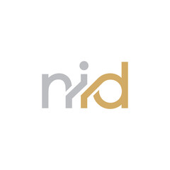NID Letter Initial Logo Design Template Vector Illustration