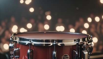 Detail of an acoustic drum snare