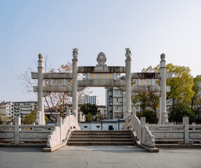 Archway in front of the temple