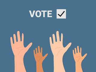 flat design election vector illustration