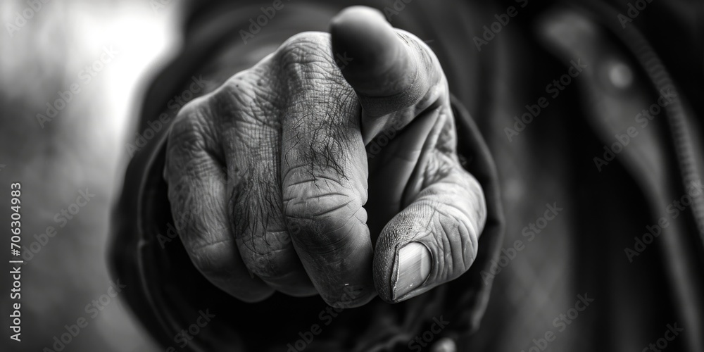 Aufkleber A close-up view of a person's hand holding an object. This versatile image can be used in various contexts