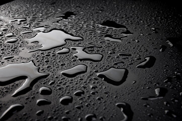 Beautiful black background with water drops.