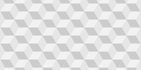 Fototapeta premium Background of cube geometric pattern grid backdrop triangle. Abstract cubes geometric tile and mosaic wall or grid backdrop hexagon technology. white and gray geometric block cube structure.