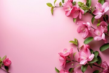 Fototapeta na wymiar pink background, flowers