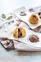 Nougat dumplings