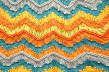 knitted sweater close-up, showing intricate stitch pattern