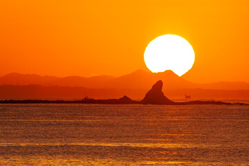 茅ヶ崎海岸の日の出