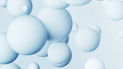 青の抽象的な球の背景。