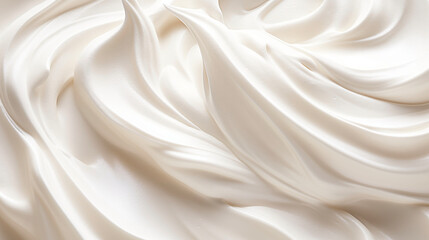 ホイップクリーム、生クリームの写真(高級、牛乳) A picture of whipped cream . Generative AI  - obrazy, fototapety, plakaty