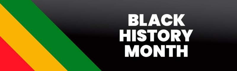 Black History Month Banner, with Copy Space