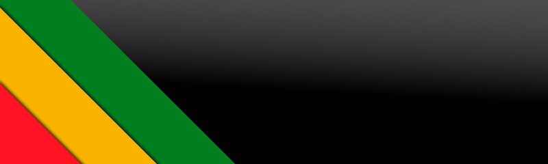 Black History Month Banner, with Copy Space