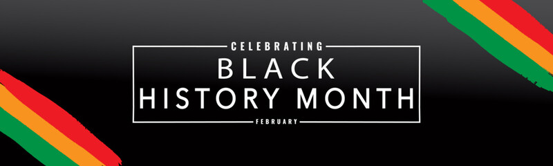 Black History Month Banner, with Copy Space