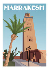 lighthouse and palm trees