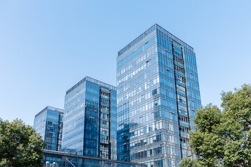 modern office buildings