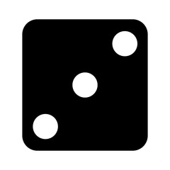 Dice Cubes Filled Icon Set | Ludo Dice Flat Icon | Game Dices for Casino, Gamble