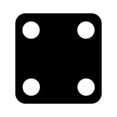 Dice Cubes Filled Icon Set | Ludo Dice Flat Icon | Game Dices for Casino, Gamble