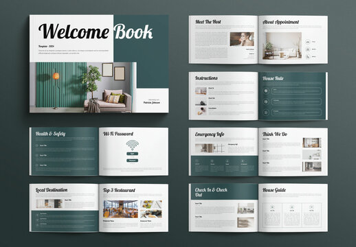 Welcome Book Template Landscape