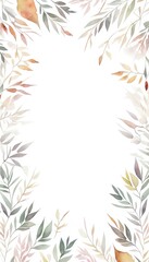 illustration leaves vintage autumn theme for wedding love and minimalist