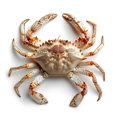 Crab Isolated On White Background Fresh, White Background, Illustrations Images