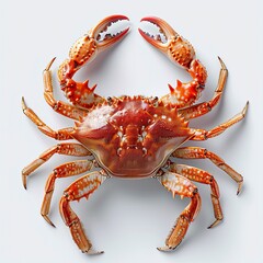 Crab Isolated On White Background Fresh, White Background, Illustrations Images