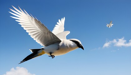 Obraz premium flying seagull in flight