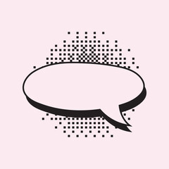 Chat bubble vector design 