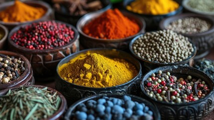 spices in a market