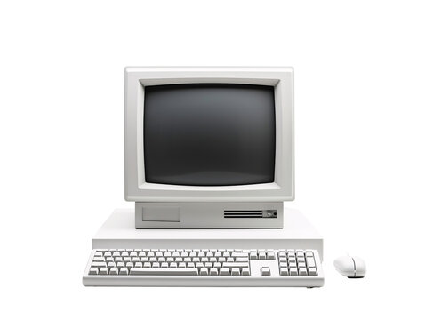 a computer with a monitor and keyboard