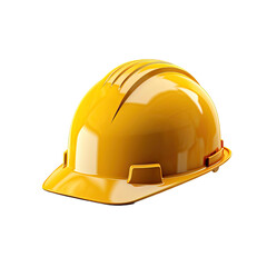 Fototapeta premium Yellow Hard Hat isolated on transparent background