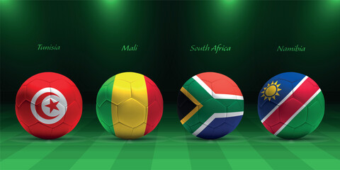 African tournament 2023, group E flags of africa countries