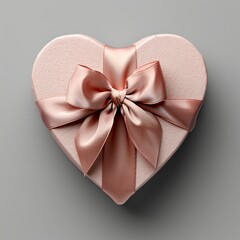 Open Empty Pink Romantic Heartshaped Gift, White Background, Illustrations Images