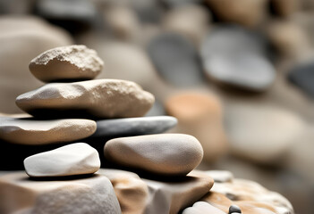 A Blurred Foreground Rock Shelf for a Product Display, Showing