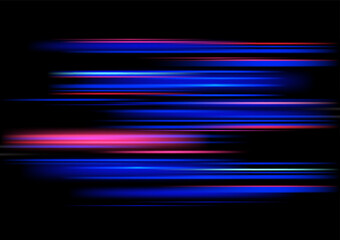 Abstract speed light technology on black 