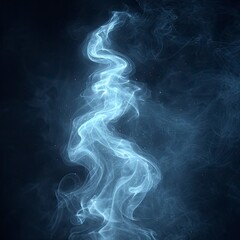 Smoke On Dark Background, White Background, Illustrations Images