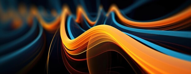 Light wave background yellow and blue color, modern and futuristic backgrounds