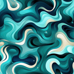 Fototapeta premium seamless pattern with waves